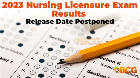 Nurse Licensure Examination Results Released .